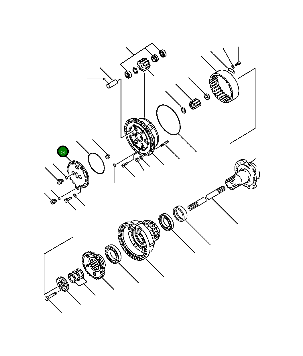 Крышка 425-2212624 Komatsu