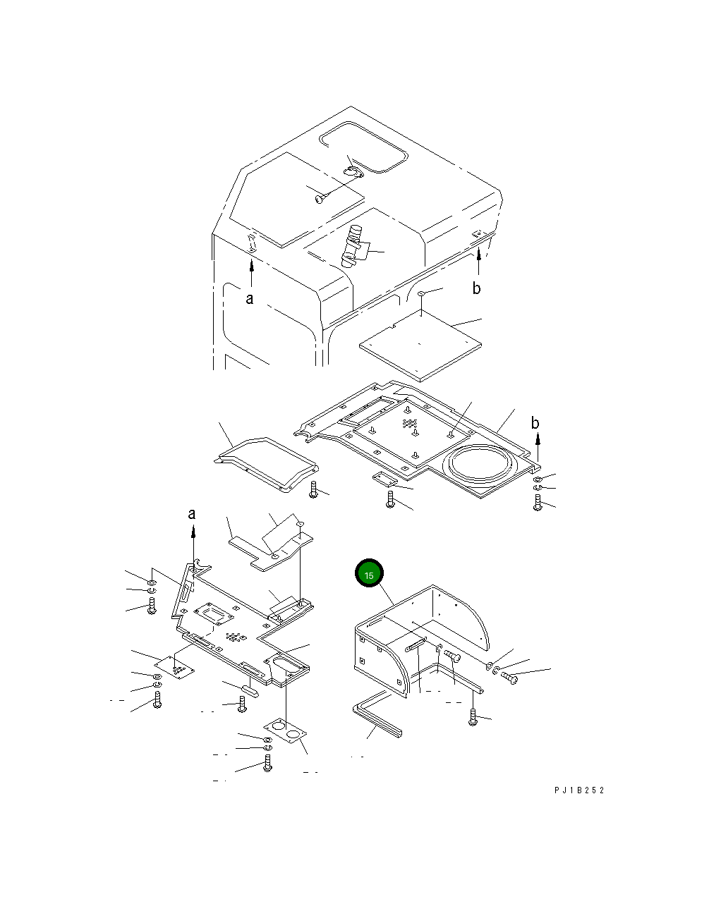 Крышка 196-911-4140 Komatsu