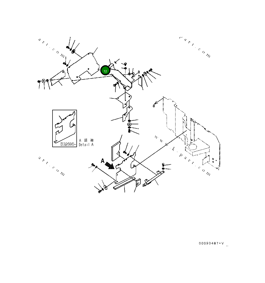 Крышка 20Y-54-71561 Komatsu