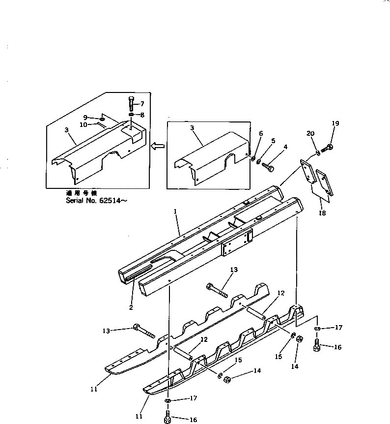 Болт 01011-51485  Komatsu
