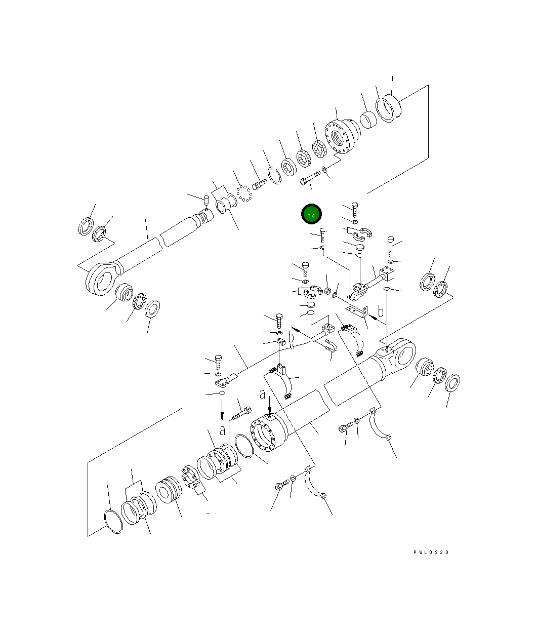Болт 01011-83330 Komatsu