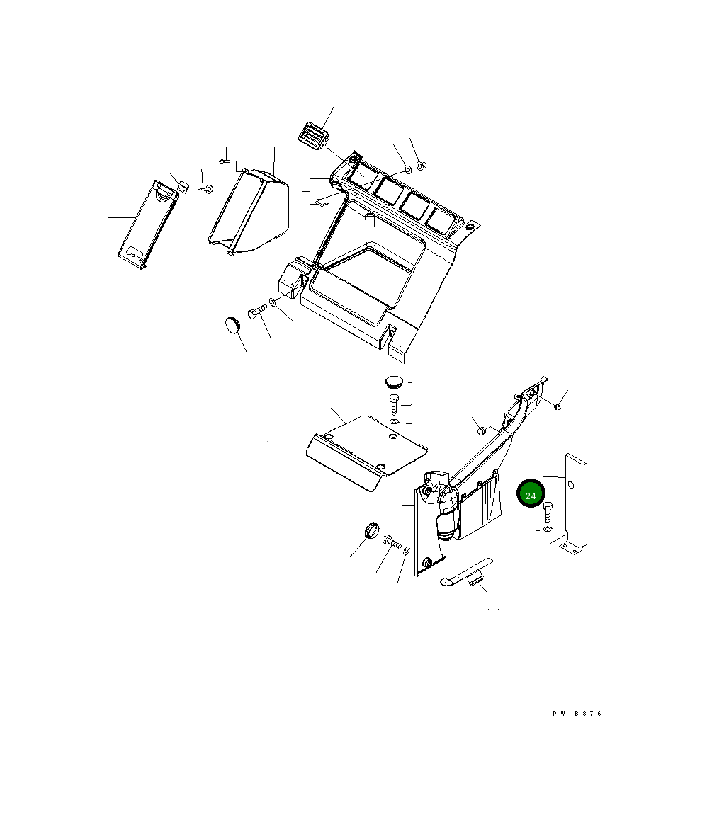 Крышка 20Y-54-65440 Komatsu