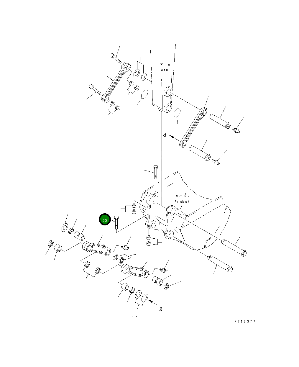Болт 01011-51640  Komatsu