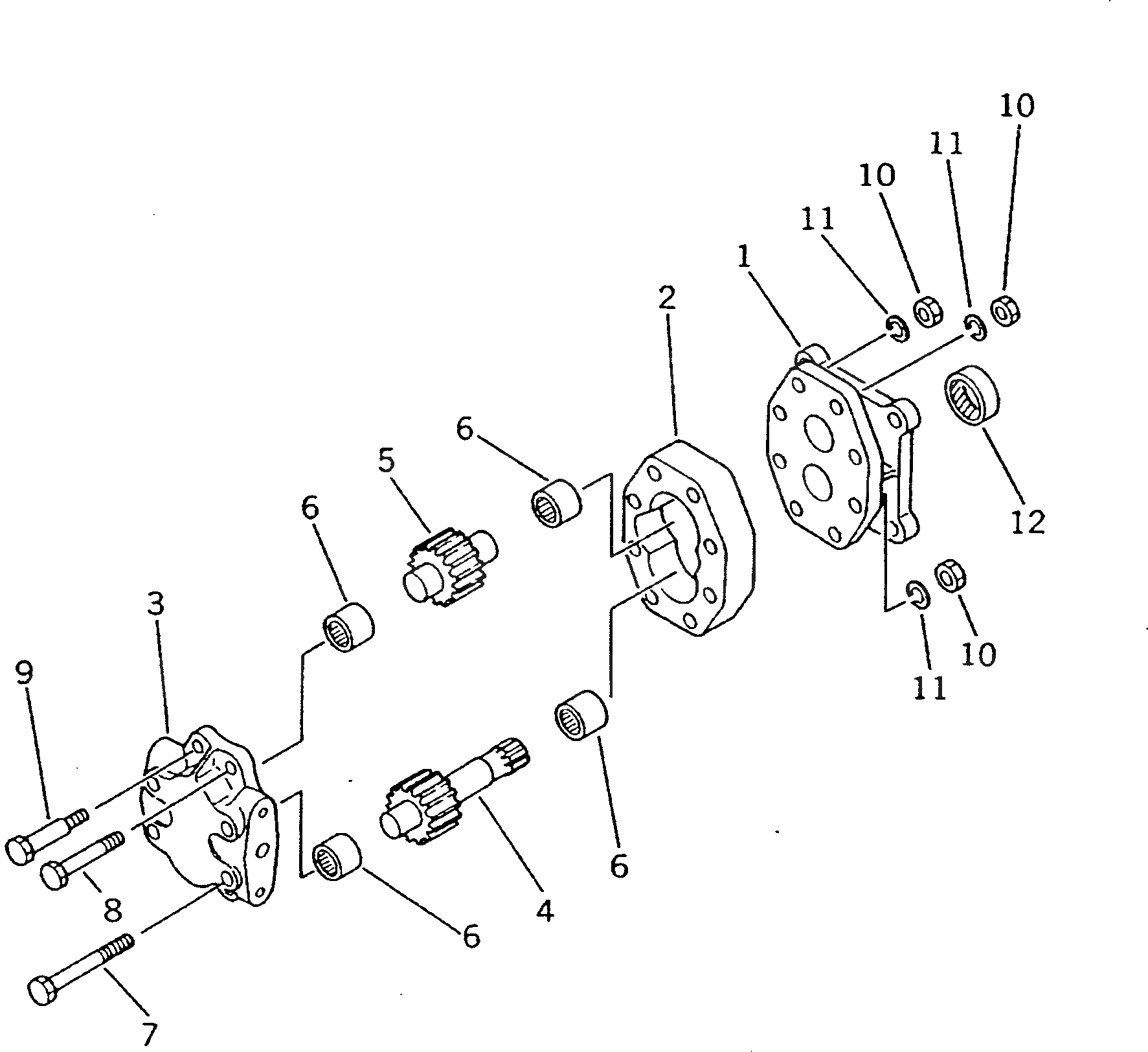 Болт 07426-11080 Komatsu