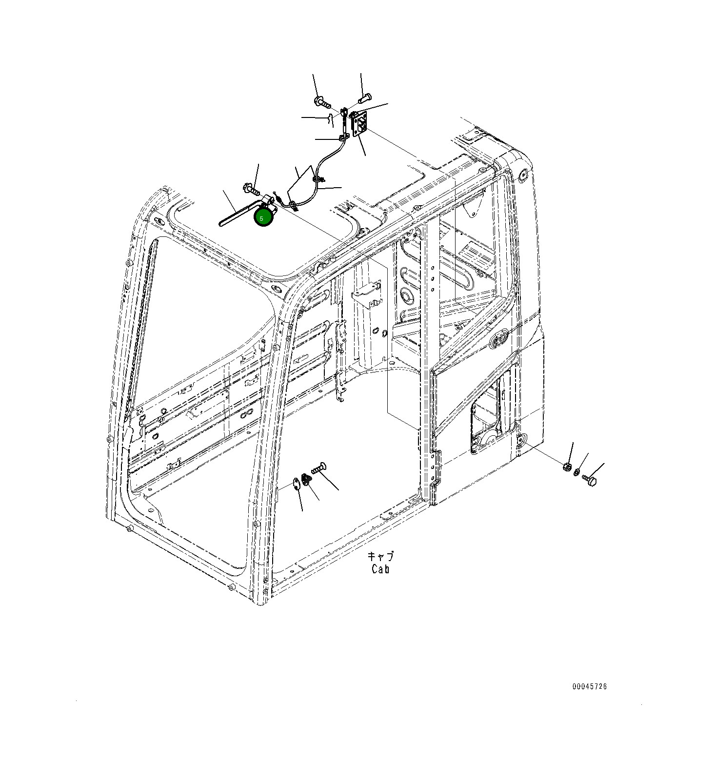 Болт 0143540616 Komatsu