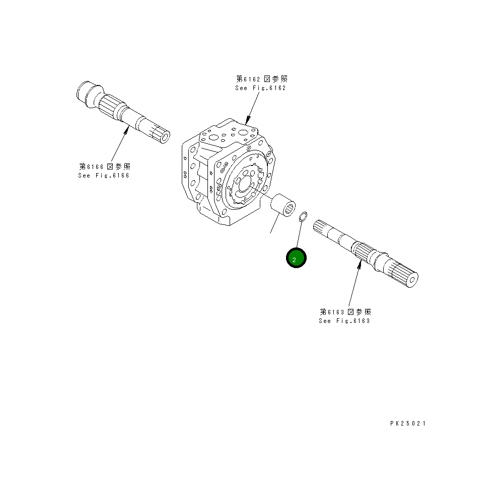 Кольцо 708-2E-12140 Komatsu