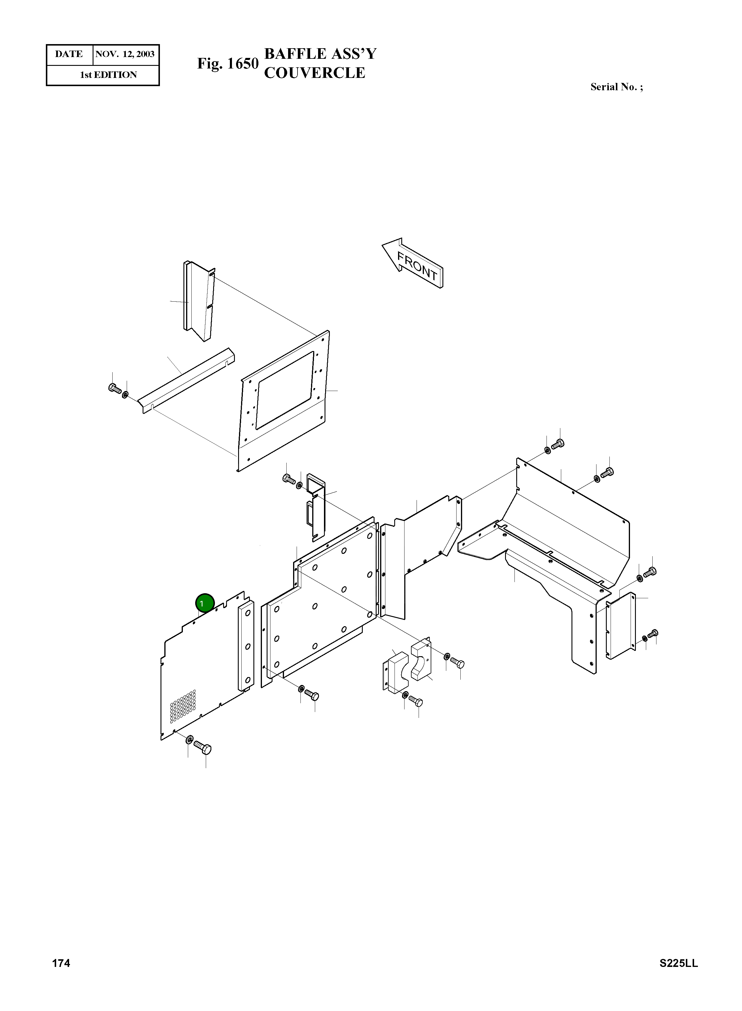 Крышка 2627-1333 Komatsu