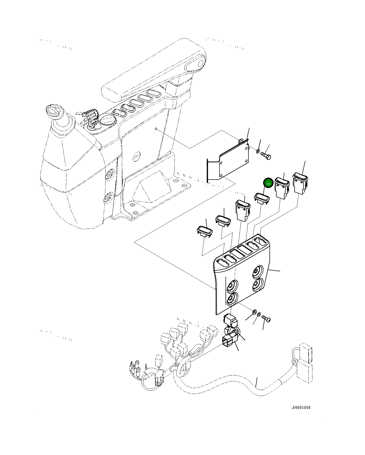 Крышка 20E06K1610 Komatsu