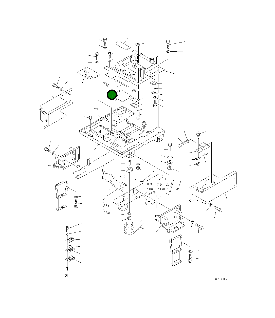 Крышка 235-54-32520 Komatsu