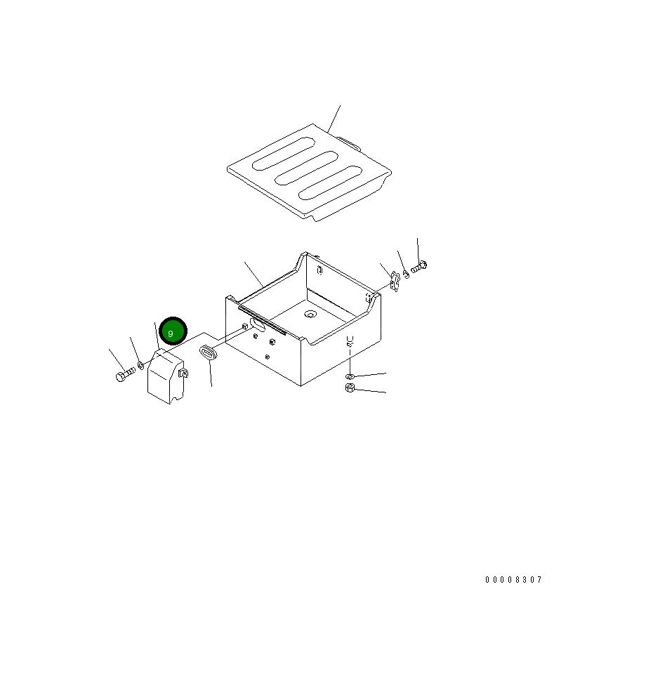Крышка 176-06-41630 Komatsu