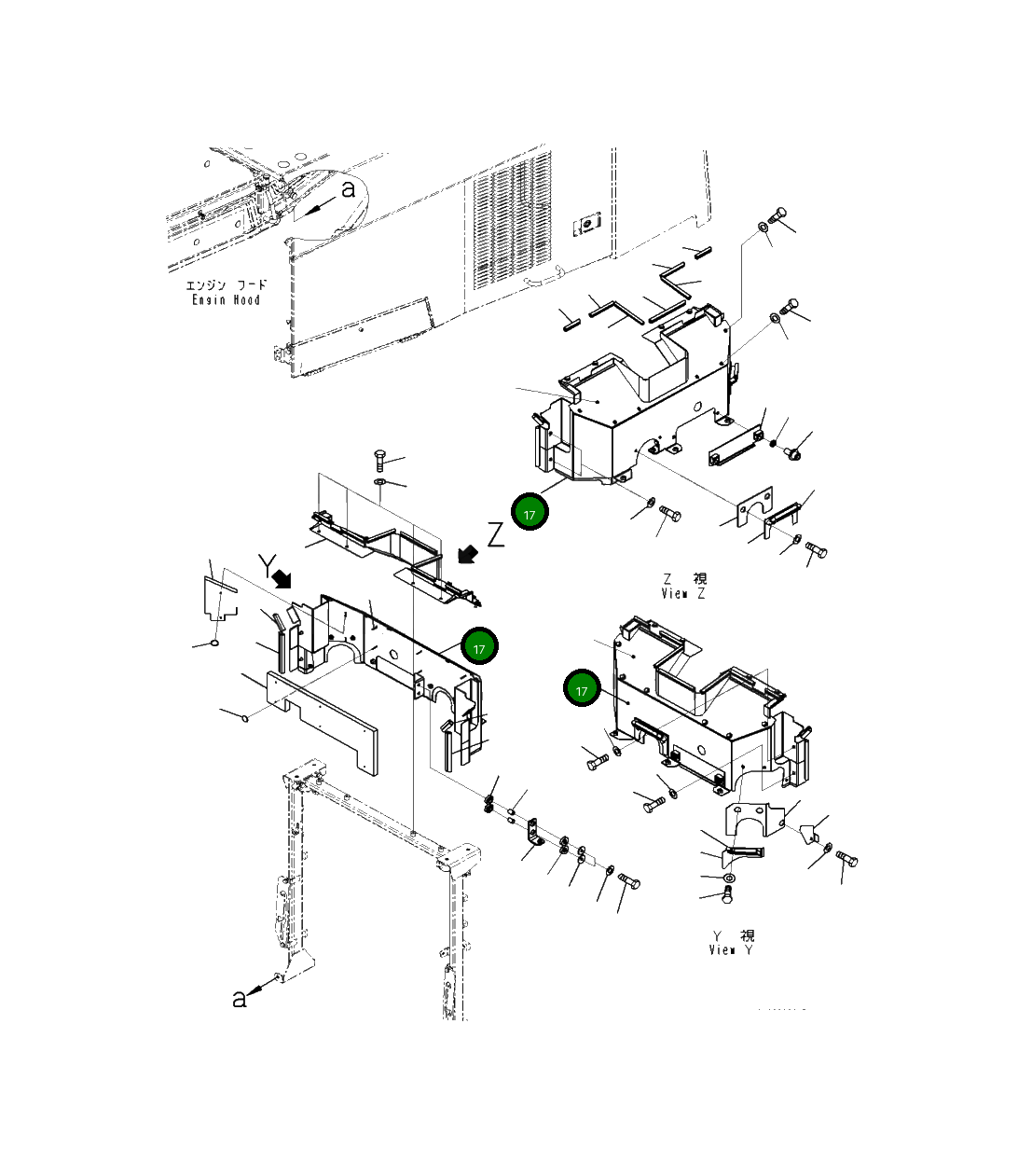 Крышка 421-54-57510 Komatsu