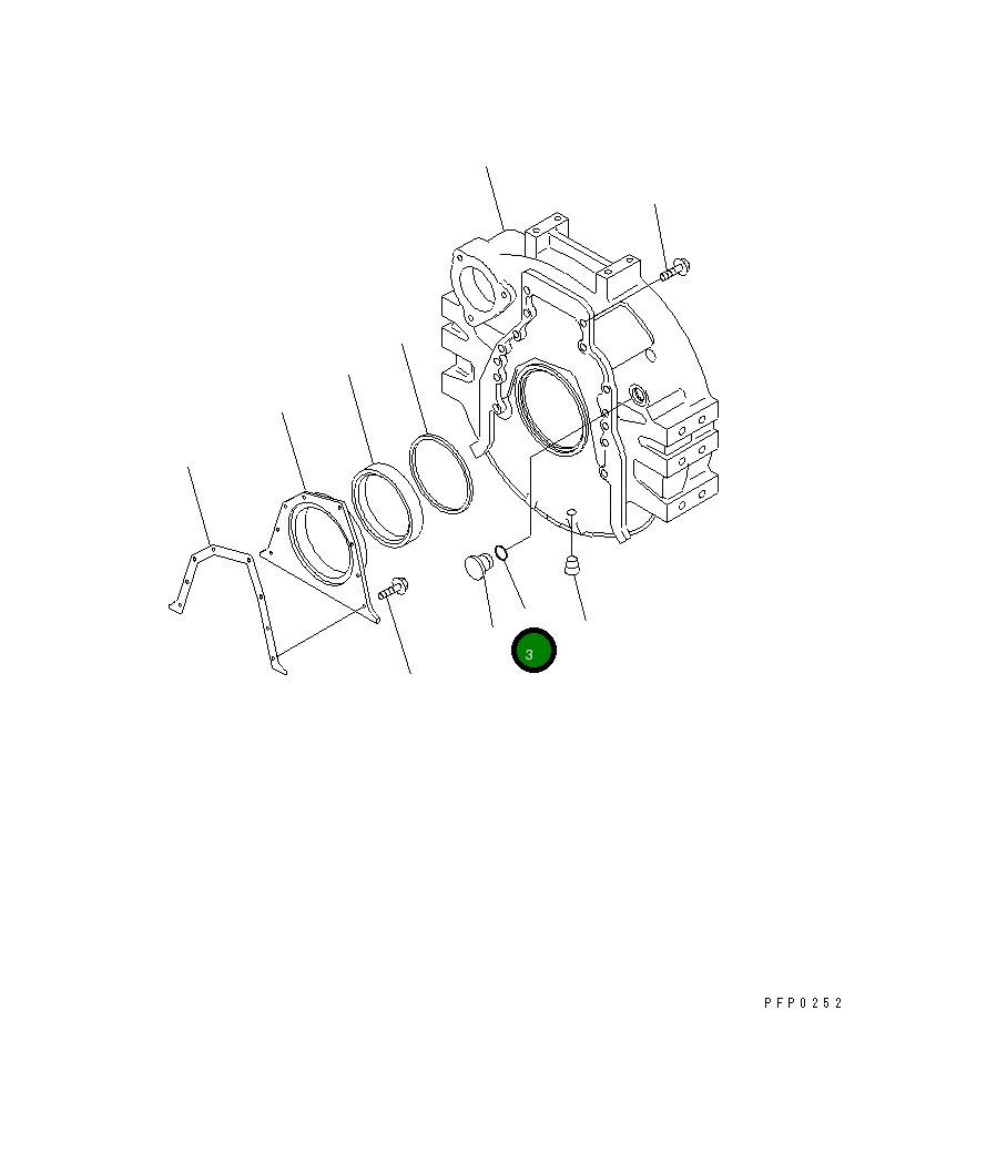 Кольцо уплотнительное (O-Ring) 1240394H1 Komatsu