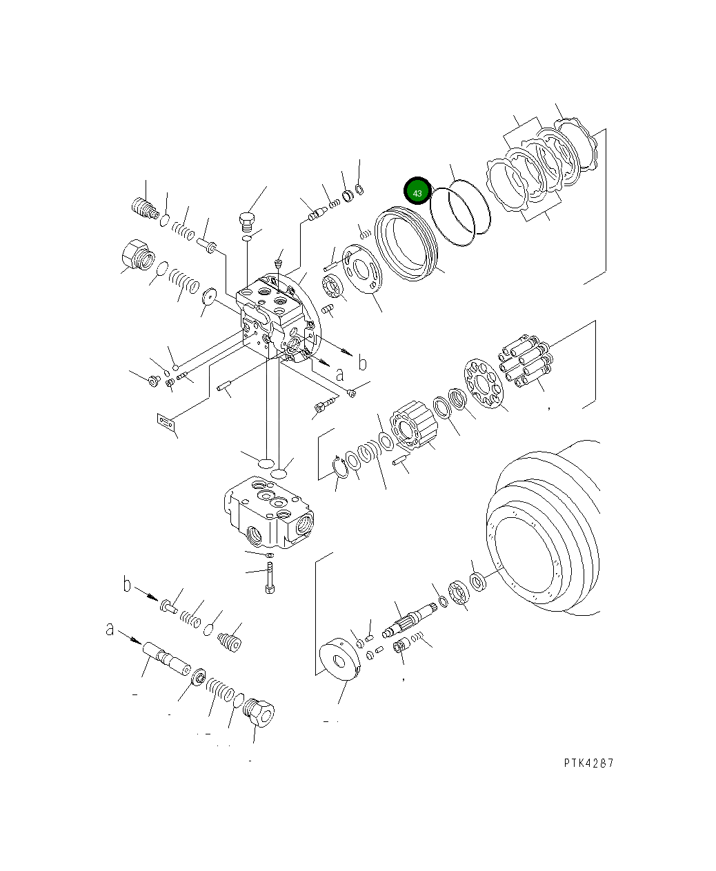 Кольцо уплотнительное (O-Ring) TZ266B2039-00  Komatsu