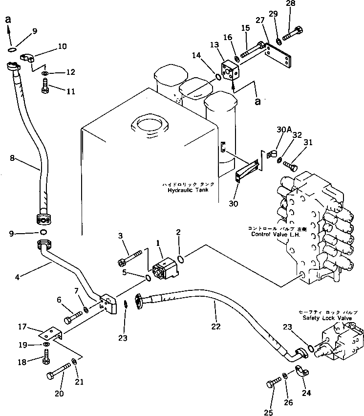Болт 01253-41230 Komatsu