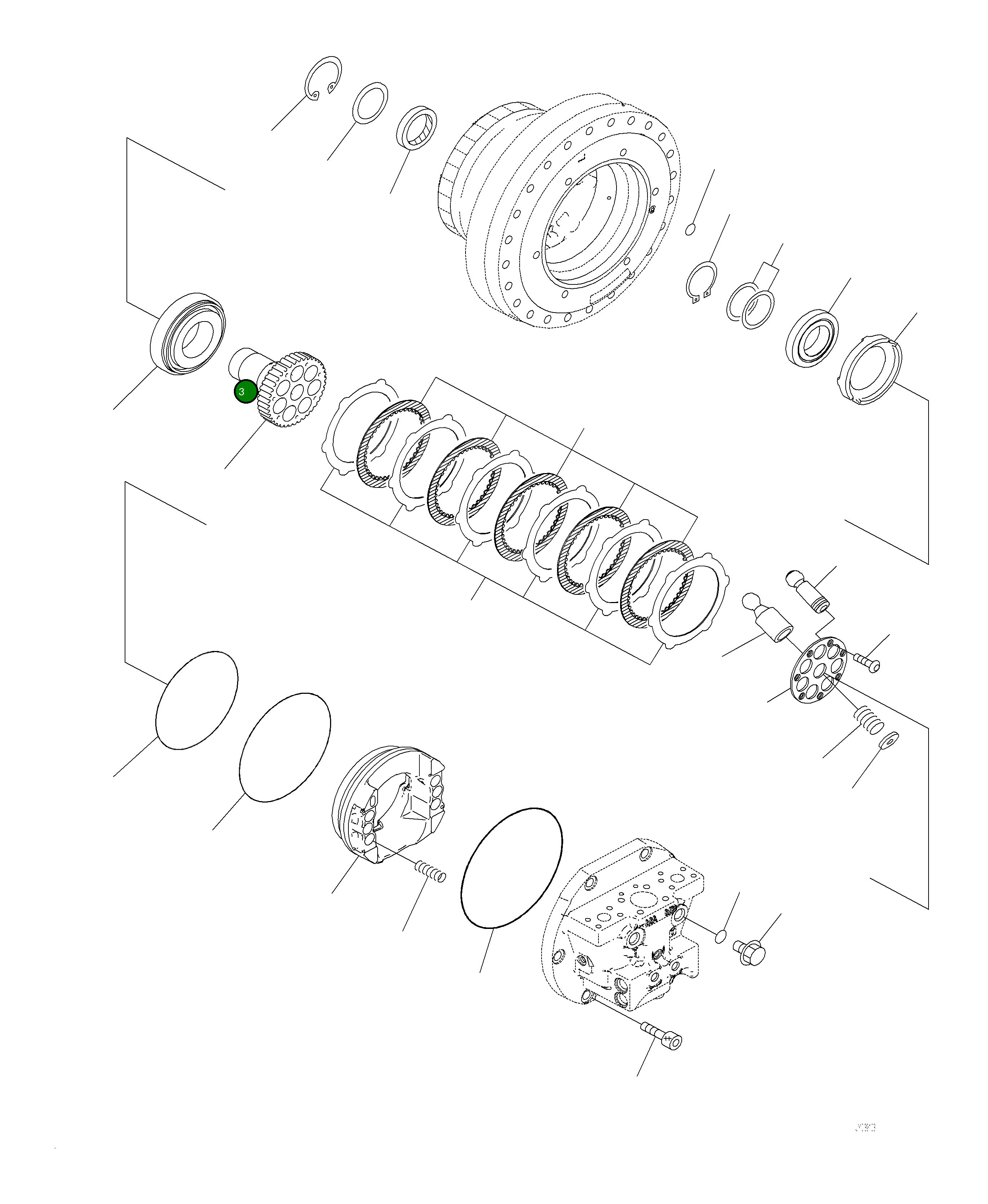 Болт 01252-61850  Komatsu