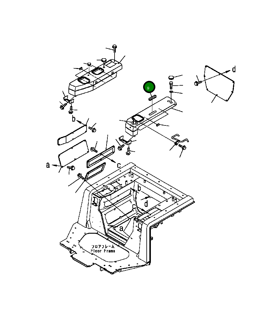 Крышка 124-54-68340 Komatsu