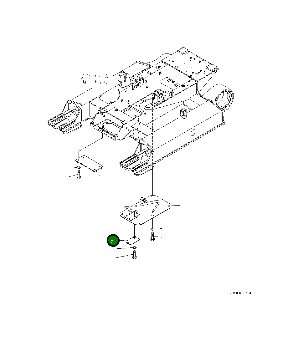 Крышка 11Y-21-11310 Komatsu