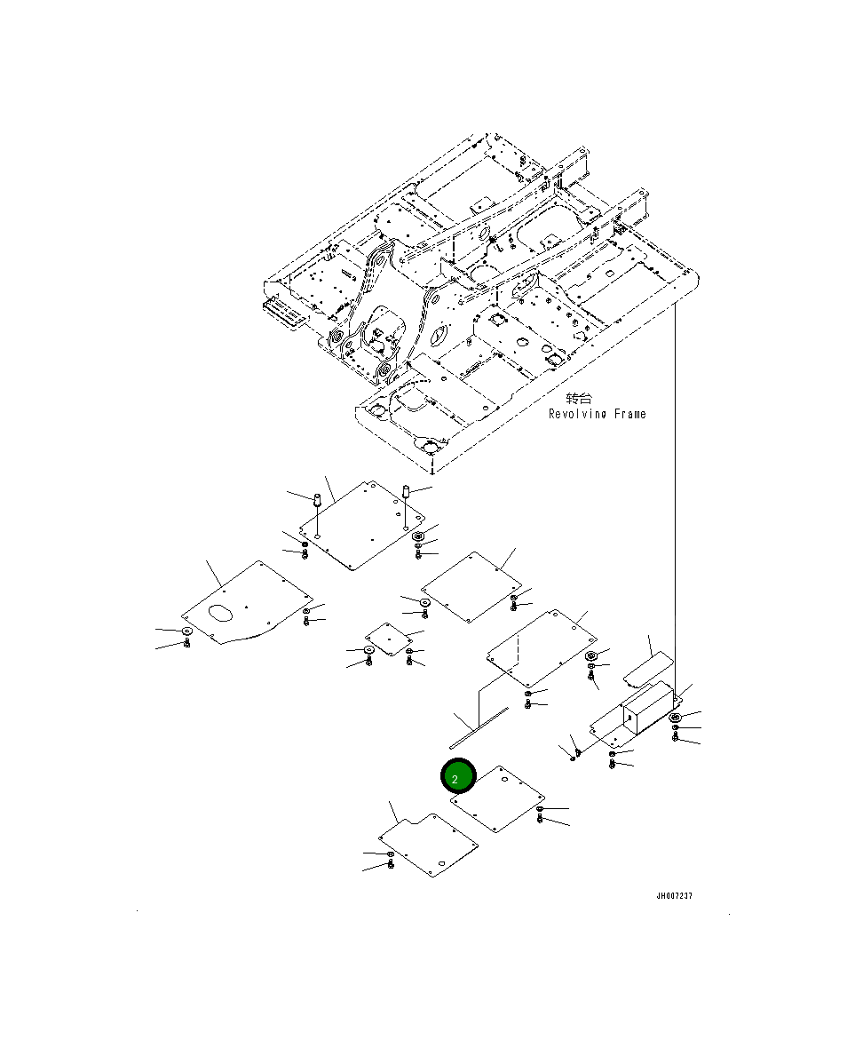 Крышка 20Y-54-73630 Komatsu