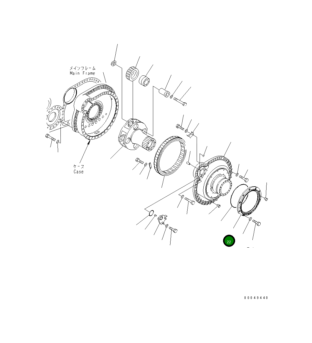 Крышка 198-27-45570 Komatsu
