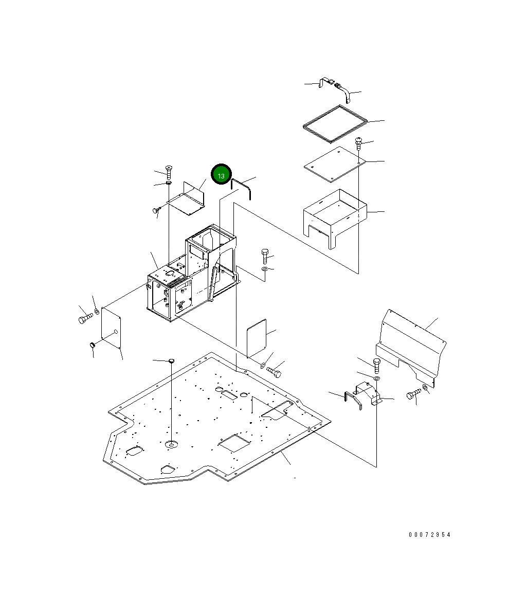 Крышка 426-54-32231  Komatsu