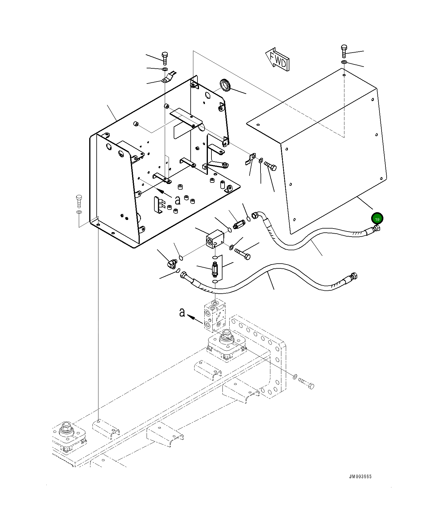 Крышка 561-88-86440  Komatsu