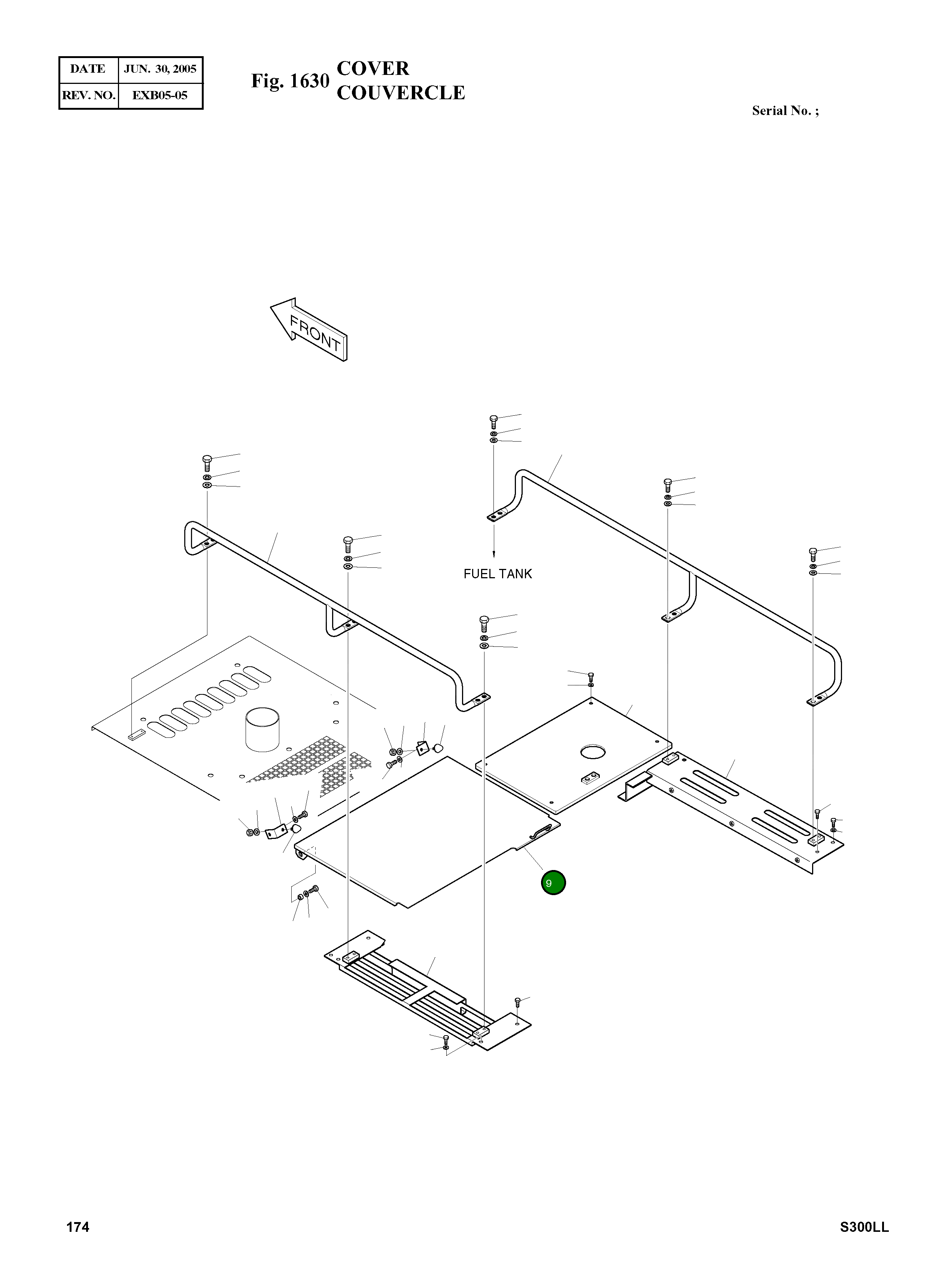 Крышка 621-03033A Komatsu