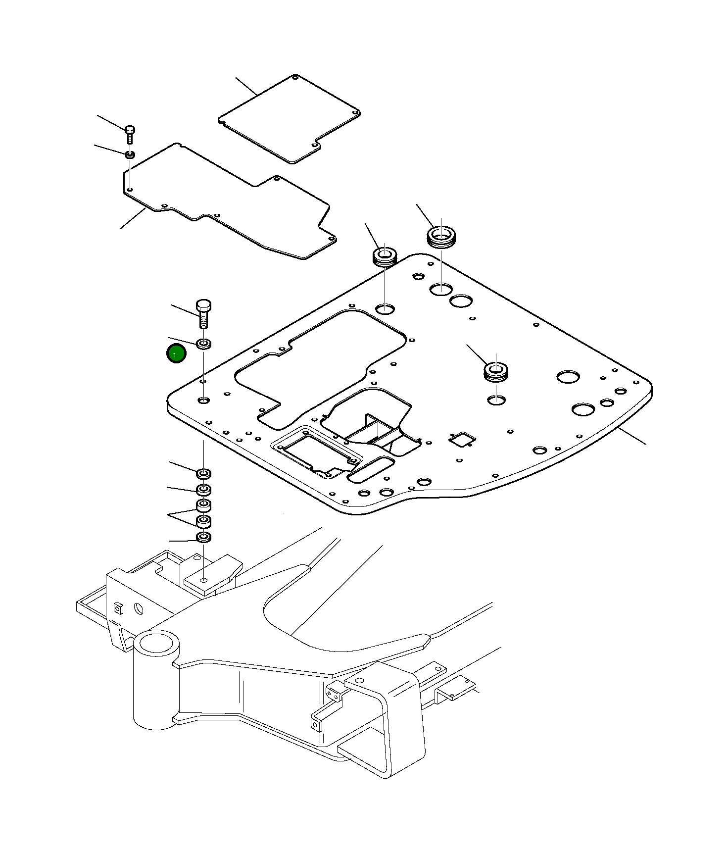 Крышка 3F1042680  Komatsu