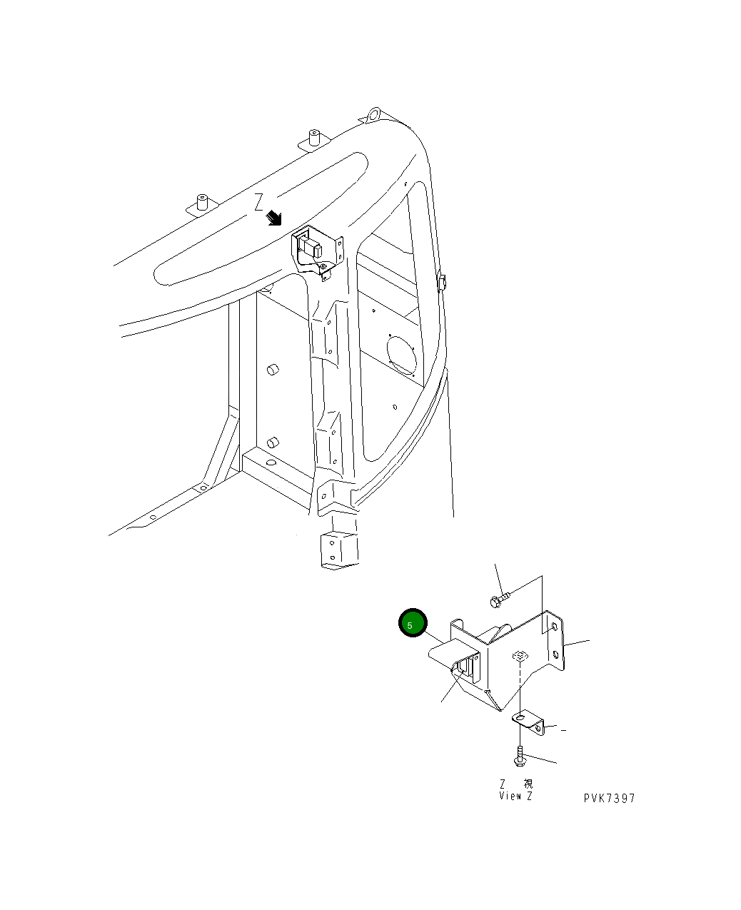 Крышка 22T-05-15751 Komatsu