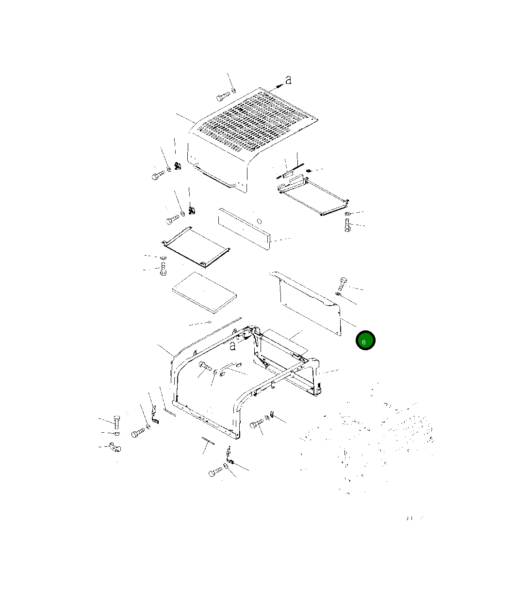 Крышка 208-54-23521  Komatsu