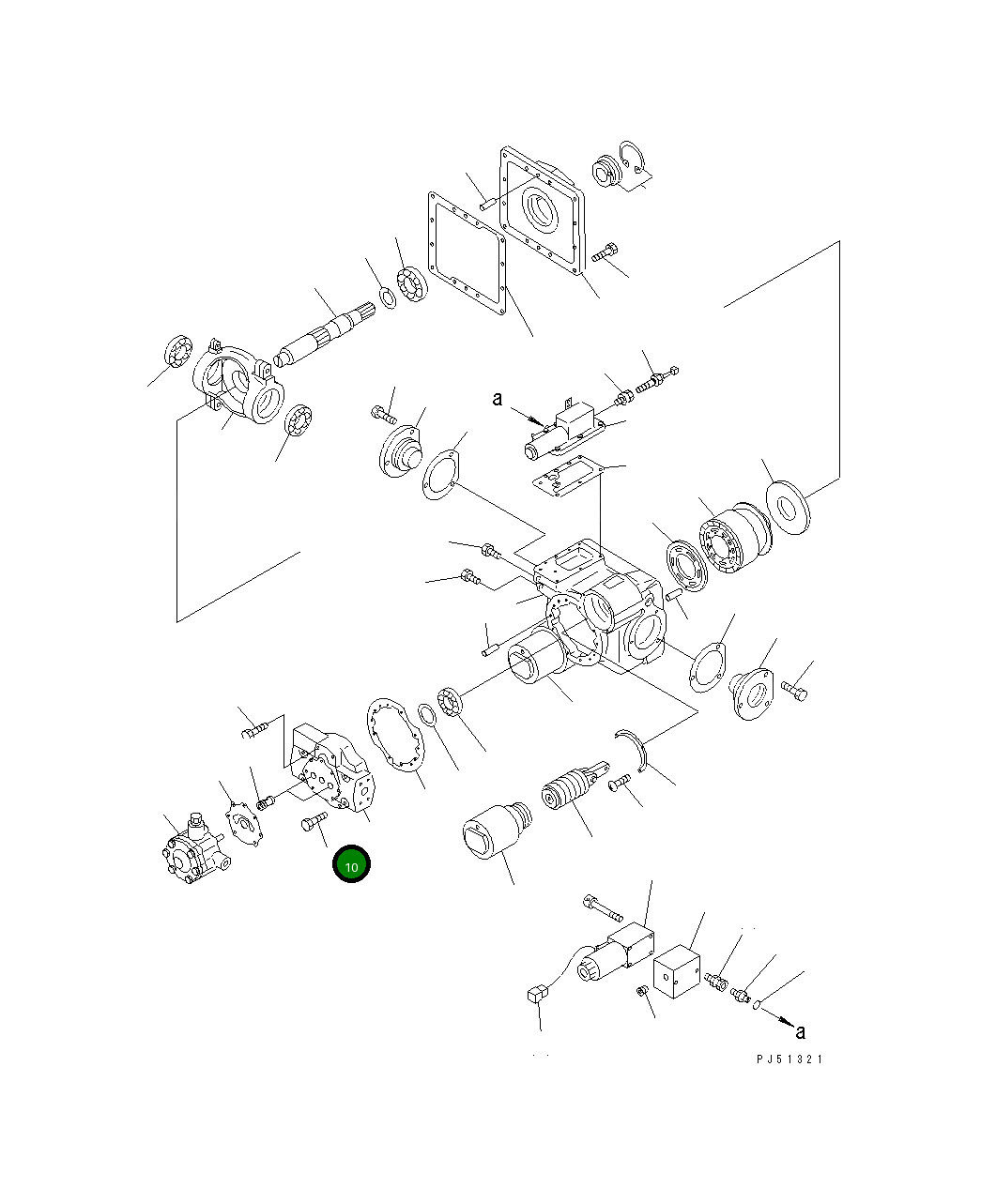 Болт 262-61-21150 Komatsu