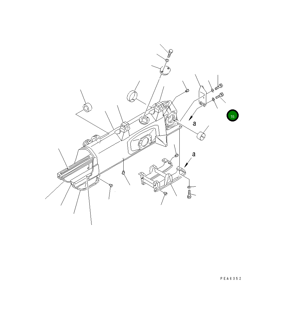 Болт 01010-81865  Komatsu