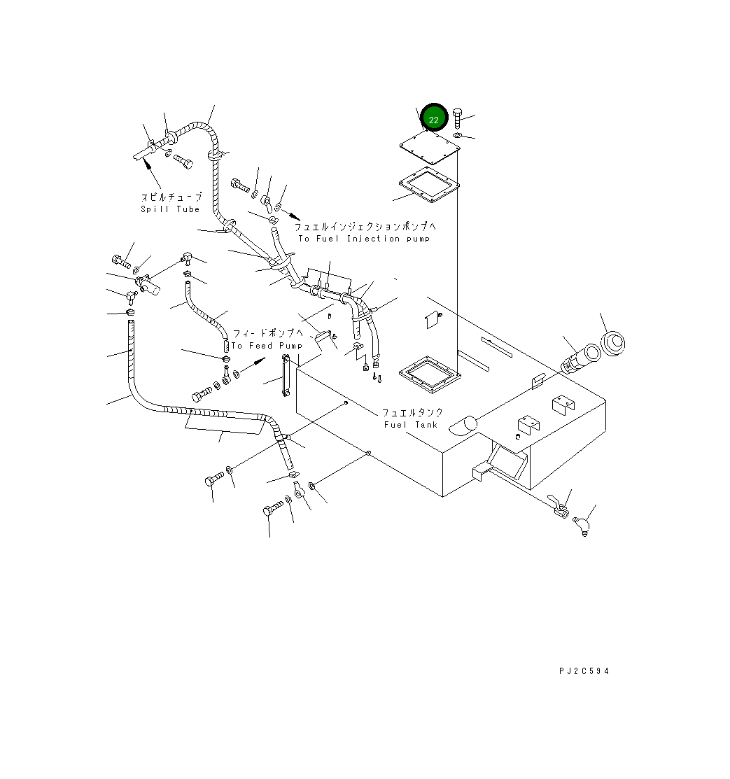 Крышка 262-04-71120 Komatsu