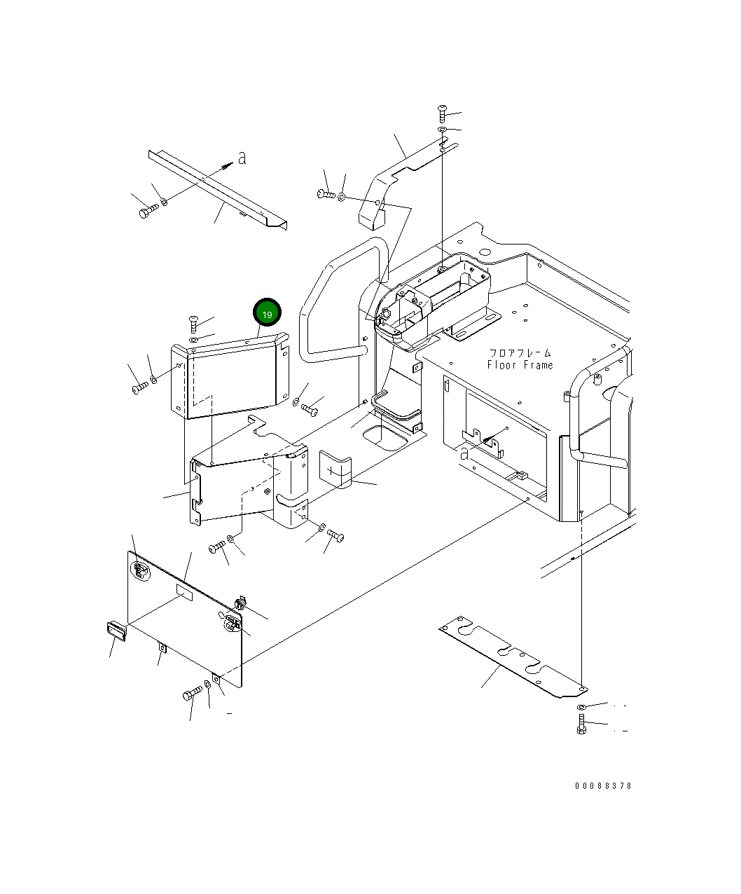 Крышка 22F-972-3340 Komatsu