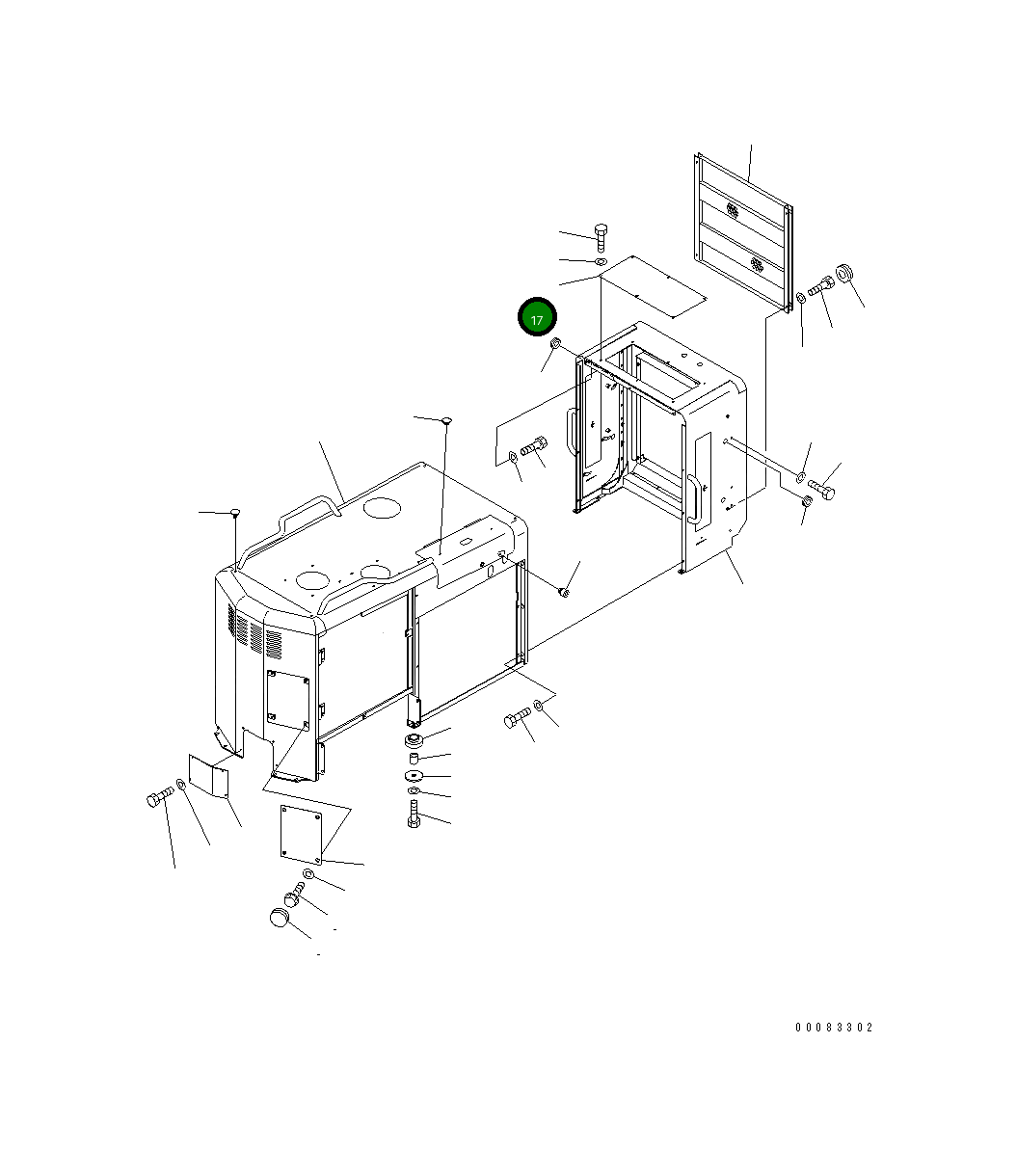 Крышка 23B-54-52350 Komatsu