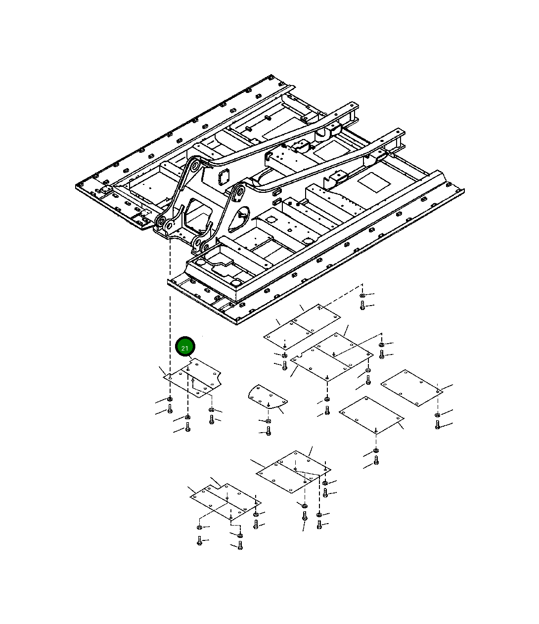 Крышка 207-54-A1560 Komatsu