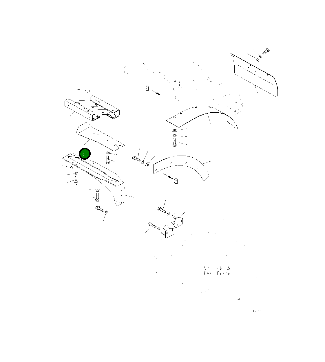 Крышка 425-54-55781 Komatsu