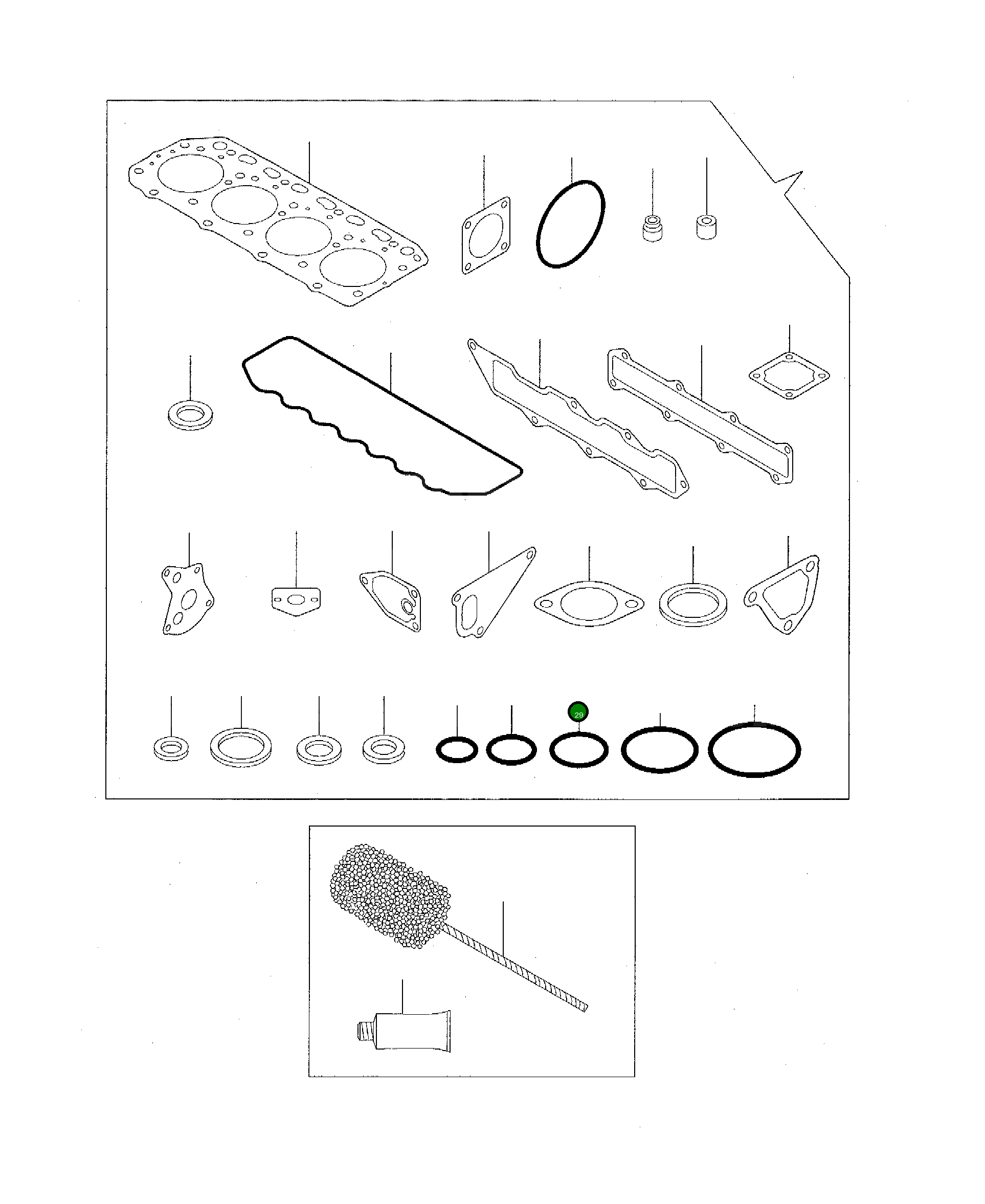 Кольцо уплотнительное (O-Ring) YM24311-000240  Komatsu