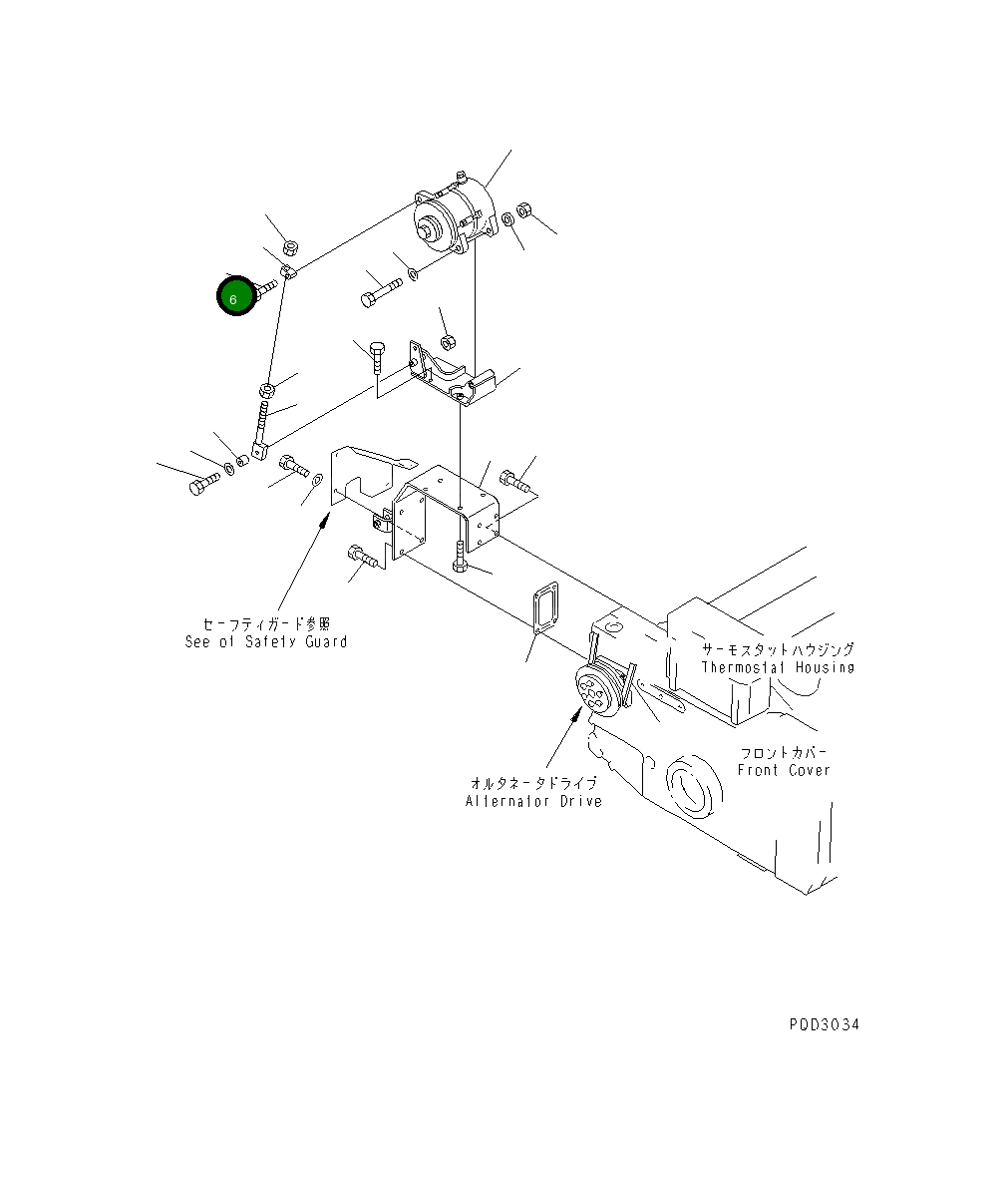 Болт 01050-51245 Komatsu