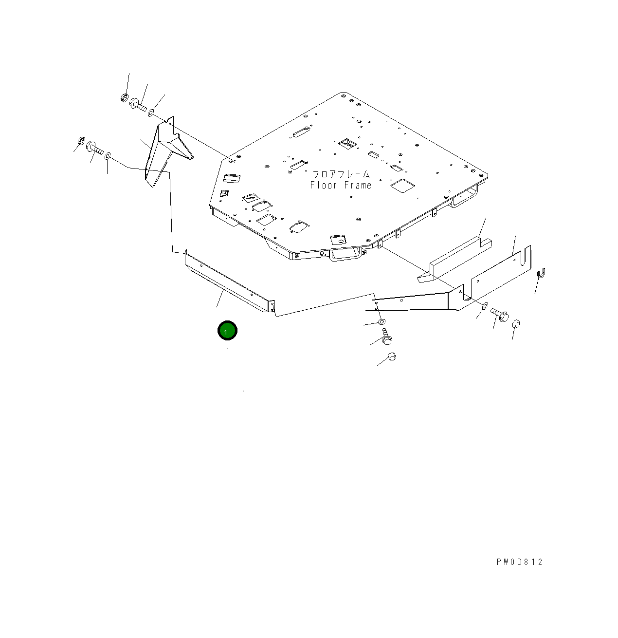 Крышка 421-54-32112  Komatsu