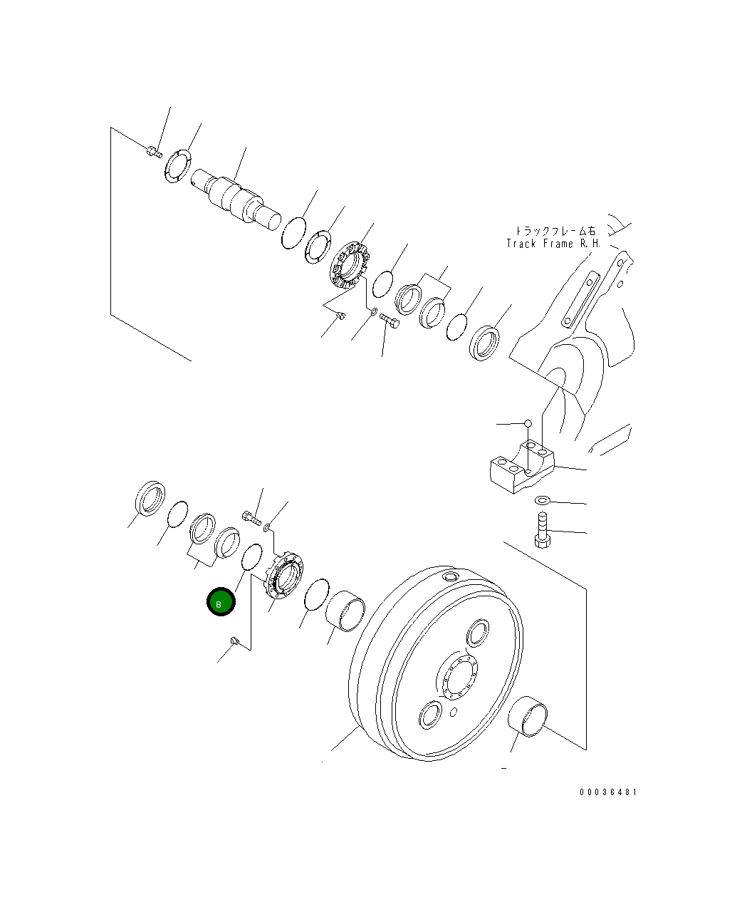Крышка 195-50-51370  Komatsu