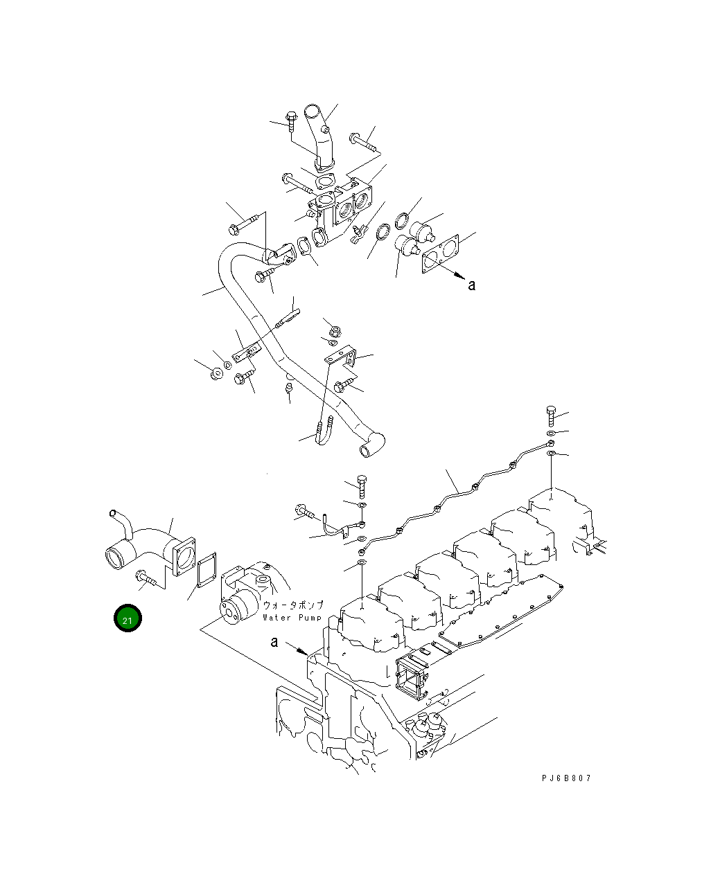 Болт 01437-01035 Komatsu