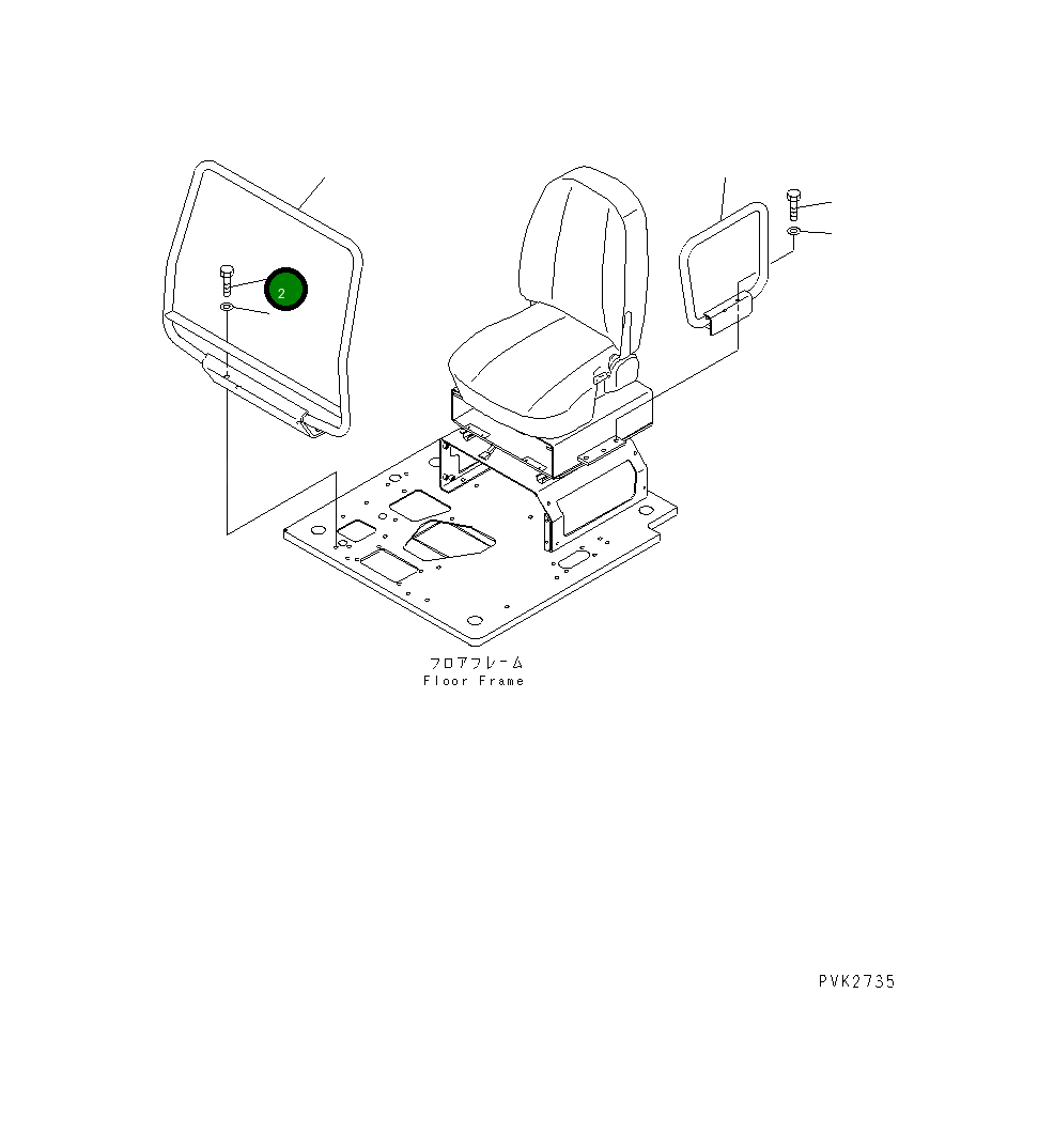 Болт 01435-D1030 Komatsu