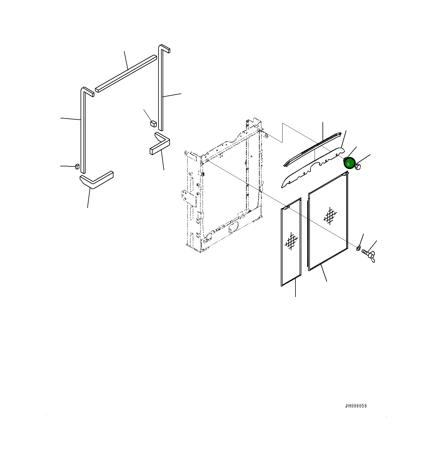 Крышка 205-03-35320 Komatsu