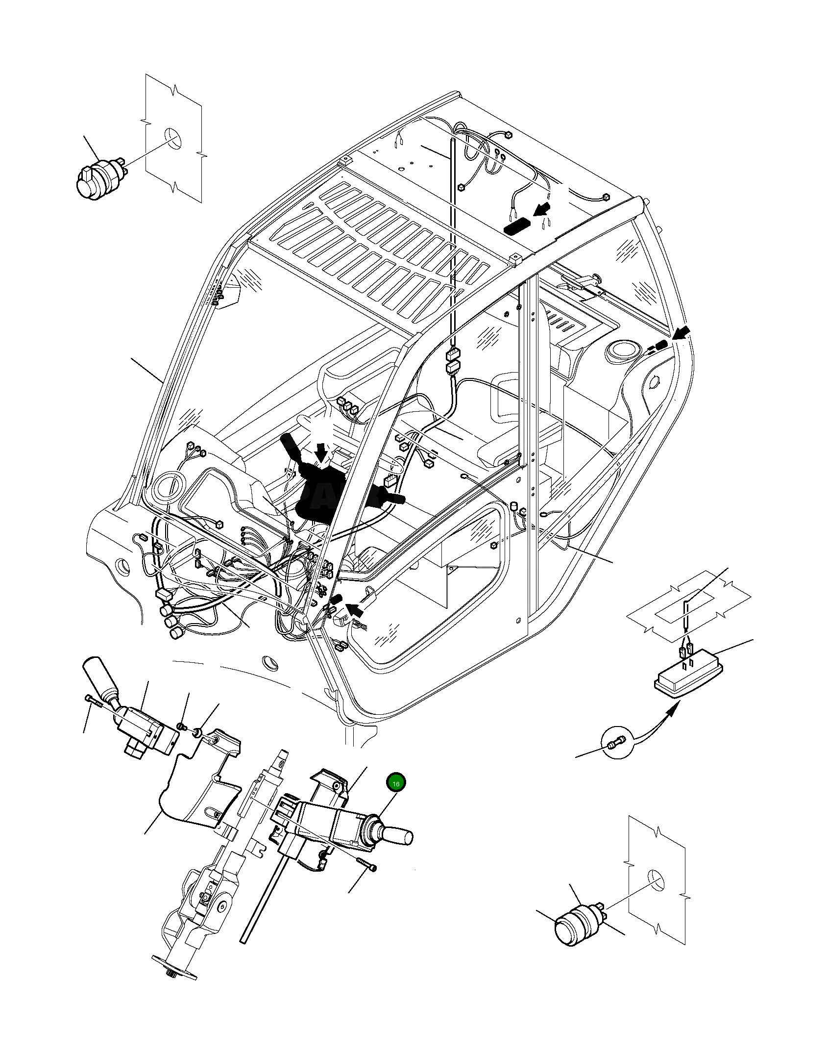 Крышка 395-56-11780 Komatsu