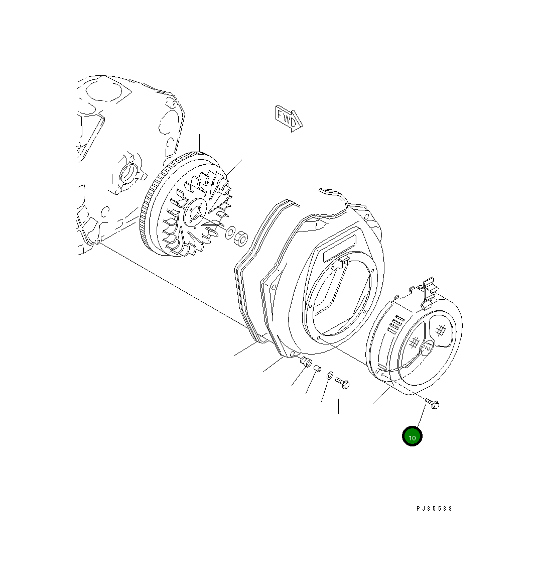 Болт YM26106-060082 Komatsu