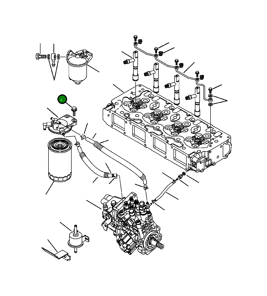 Болт YM261060-80302 Komatsu