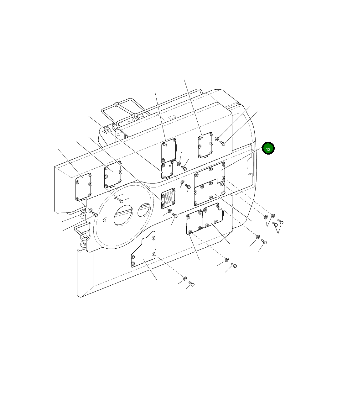 Крышка 207-54-A6660 Komatsu