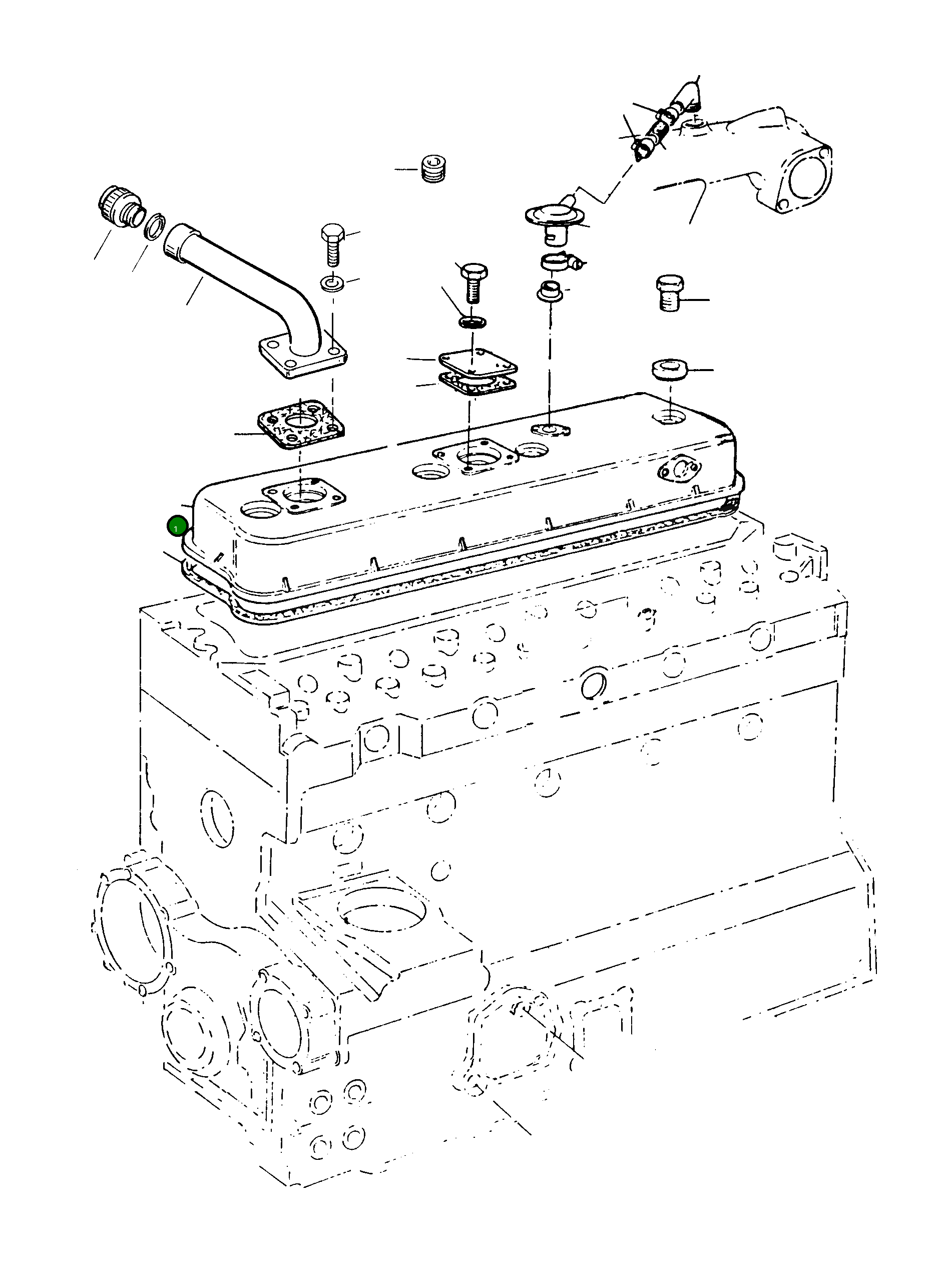 Крышка 4908809M91 Komatsu