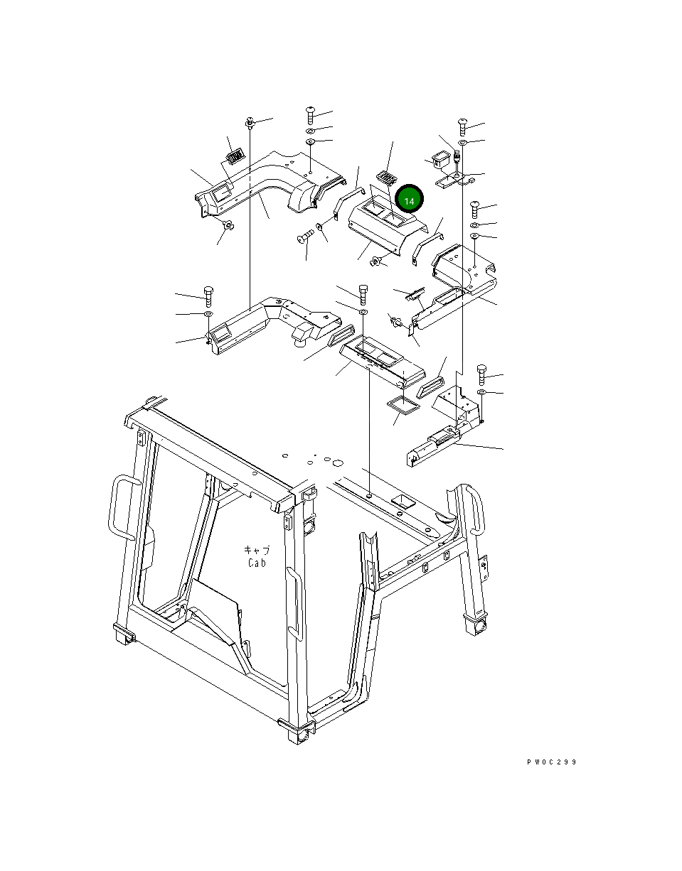 Крышка 11Y-979-4632 Komatsu