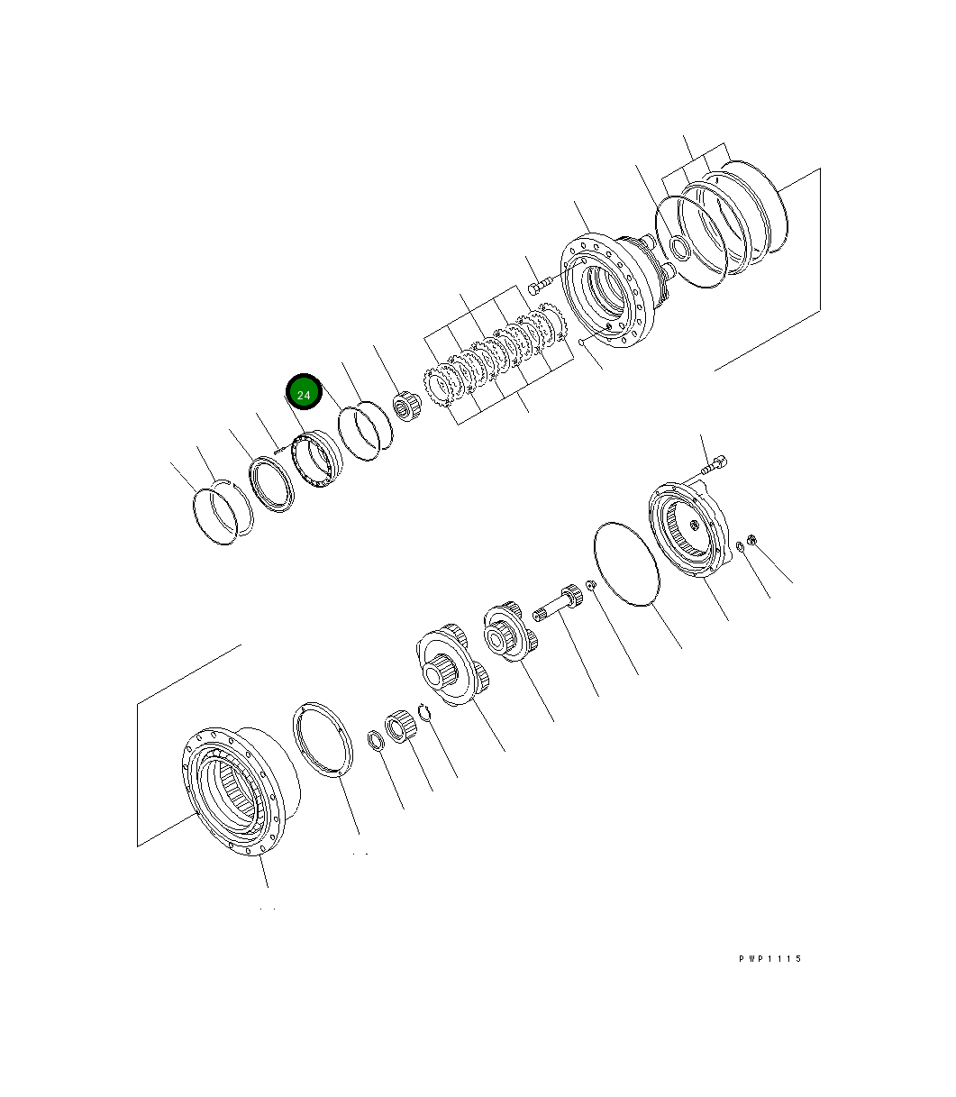Кольцо уплотнительное (O-Ring) 21P-27-K1840 Komatsu